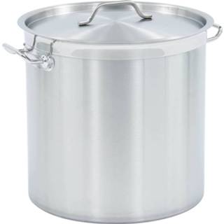 👉 Kookpan staal edelstaal zilverkleurig Vidaxl 50 L 40x40 Cm Roestvrij 8719883759562