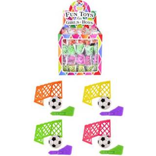 👉 Uitdeelcadeautje kunststof multikleur Uitdeelcadeautjes - Voetbal Goal Spel In Traktatiebox (60 Stuks) 5050203651948