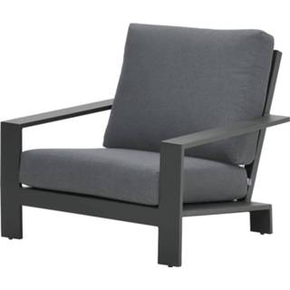 👉 Loungestoel zwart grijs carbon aluminium Garden Impressions Lincoln Black-mystic Grey 8713002625622