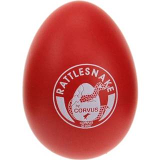 👉 Rood wit hout Rattlesnake Percussie-ei Junior 6 X 4 Cm Rood/wit 8719817689057