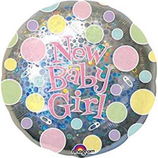 👉 Folie multikleur baby's meisjes Ballon New Baby Girl 26635137256