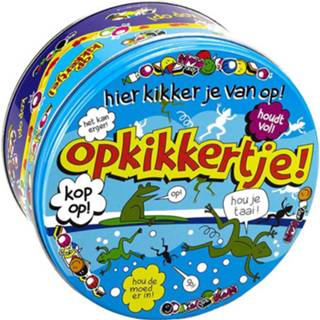 👉 Snoeptrommel metaal multikleur Opkikkertje Cadeau 14 X 7,5 Cm - Bewaarblikken / Koektrommels 8718758072102