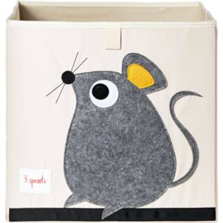 👉 Grijs Gray Mouse 3 Sprouts - Storage Box 812895000412