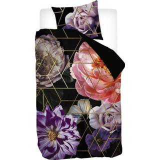 👉 Dekbedovertrek Katoen Satijn multikleur Snoozing Emma - Eenpersoons 140x200/220 Cm Multi Kleur 8719151091141