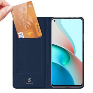 👉 Portemonnee slim folio hoes blauw kunstleer Dux Ducis - Pro Serie wallet Xiaomi Redmi Note 9 9145425526320