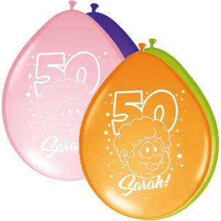 👉 Sarah ballon multikleur Ballonnen 30 Cm 8 Stuks 8714572656351