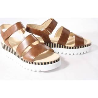 👉 Sandaal leer vrouwen cognac Gabor 64.660.24 sandalen 6692155