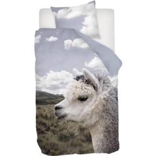 👉 Dekbedovertrek flanel multikleur Snoozing Kelvin - Eenpersoons 140x200/220 Cm Multi Kleur 8719151092650