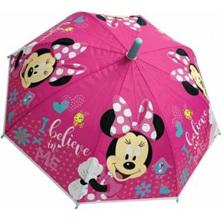 👉 Paraplu rose multikleur Minnie Mouse 38 Cm Standaard Met Metalen Frame. 5203199036439
