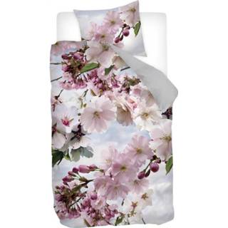 👉 Dekbedovertrek flanel multikleur Snoozing Blossomtree - Eenpersoons 140x200/220 Cm Multi Kleur 8719151092254