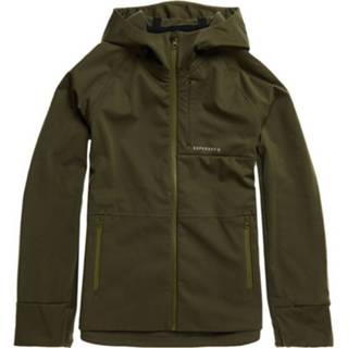 👉 Softshell jacket polyester l male groen Superdry Run 5059046128082