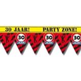 👉 Markeerlint Party zone tape 30 jaar 12 meter feestdecoratie/feestversiering