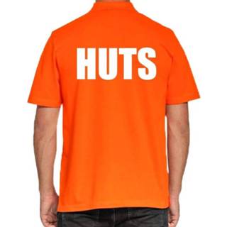 Shirt oranje active mannen Koningsdag polo t-shirt HUTS voor heren