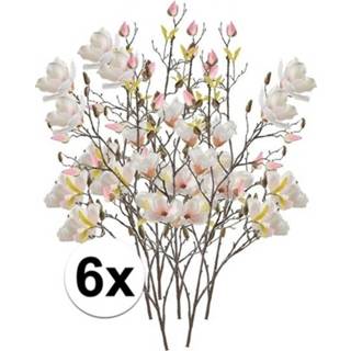 👉 6x Creme Magnolia nep bloem 105 cm