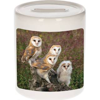 👉 Spaarpot One Size meerkleurig jongens meisjes Dieren kerkuil foto 9 cm en - Cadeau spaarpotten uilen liefhebber 8720276879705