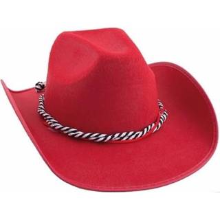 👉 Rode western cowboy / cowgirl hoed