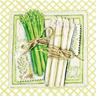 👉 Lunch servetten asperges 3-laags 20x stuks