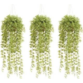 👉 3x Groene Hedera/klimop kunstplanten 50 cm in pot