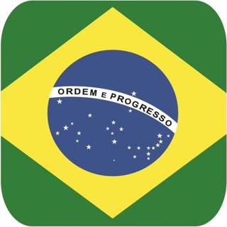 👉 Onderzetters voor glazen met Braziliaanse kleuren 15 st