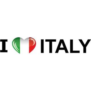 👉 Landen vlag active sticker I Love Italy 19.6 cm