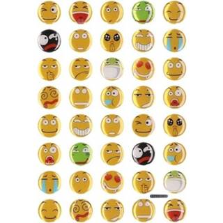 👉 40x Emoties smiley stickers op vel