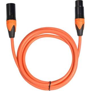👉 Audiokabel oranje active mannen vrouwen XRL mannelijk naar vrouwelijk microfoonmixer audiokabel, lengte: 1m (oranje)