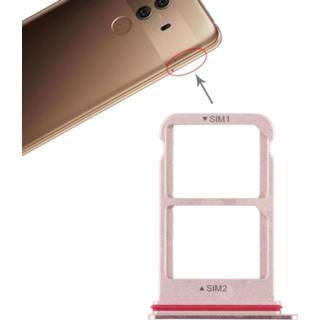 👉 SIM-kaartvak + SIM-kaartvak voor Huawei Mate 10 Pro (roze)