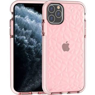 👉 Roze active Voor iPhone 11 Pro Max Shockproof Diamond Texture TPU beschermhoes (roze)