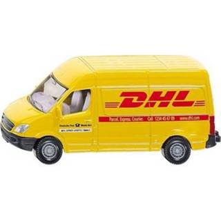 Modelauto kinderen Siku DHL bezorg busje 8 cm