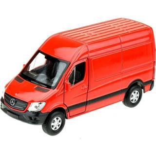 👉 Modelauto rood kinderen Mercedes Benz Sprinter 1:34
