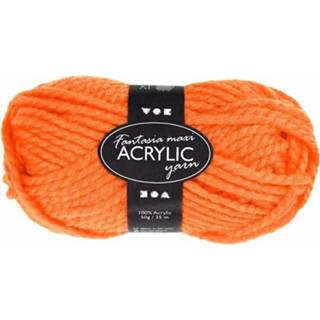 👉 Bolletje acryl wol oranje 50 gram