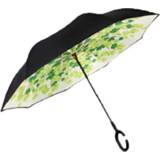 👉 Paraplu groene active Stand-up auto achteruit zonnige dubbele zonwering parasol (groene schaduw H28)