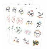 👉 Bedankt sticker active feestelijke 50 STUKS Afdichting 12 Ronde (Bedankt Stickers (1 vel van 12))