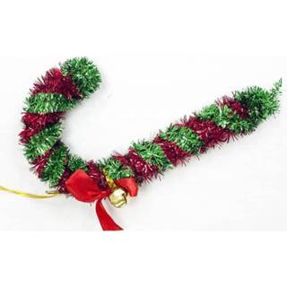 👉 Kerstboom groen rood active 2 STKS Tops Kerst Candy Cane Bells Decoratie Hanger (Groen en Rood)