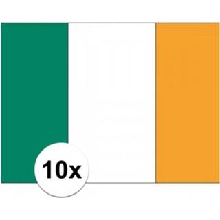 👉 Vlag 10x stuks Ierland stickers