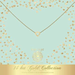 👉 Halsketting goud active Heart to get gold collier open