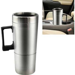 👉 Waterkoker active DC 12 V Roestvrijstalen Auto Verwarmde Mok Verwarmingsbeker met Oplader Sigarettenaansteker, Capaciteit: 300 ML 6922411997721