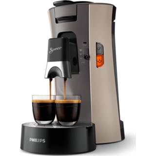 👉 KoffiePad machine beige Philips Senseo® Select Koffiepadmachine Csa240/30 - Nougat 8710103941200