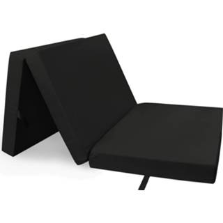 👉 Matras antraciet polyester zwart Wicotex Matras- Opvouwbaar- 195x85x10cm 7141224657489