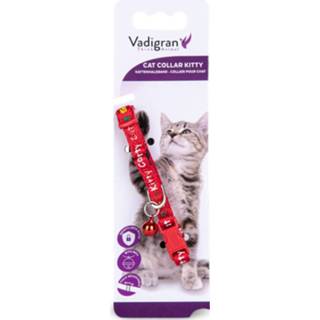 👉 Halsband Dierenbenodigdheden Vadigran Kat Kitty Cat Rood 16-25cmx8mm 5411468165838