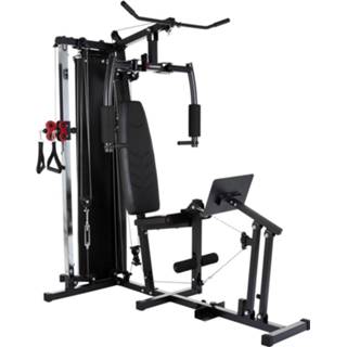 👉 Kunststof zwart Hammer Ferrum Tx3 Homegym Met Pulley En Legpress 4005251903809