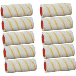 👉 Verfroller wit 10x / Vachtrollers - 10 Cm Verfrollers Voor Het Schilderen Van Wanden En Plafonds 8720147989052
