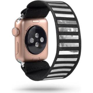 👉 Smartphoneclip - Bandje Elastisch Spiegel - Voor Apple Watch 42-44mm