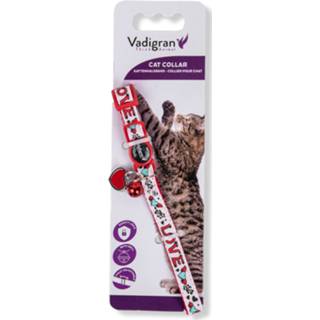 👉 Halsband wit Dierenbenodigdheden Vadigran Kat Charm 20-30cmx10mm 5411468165760