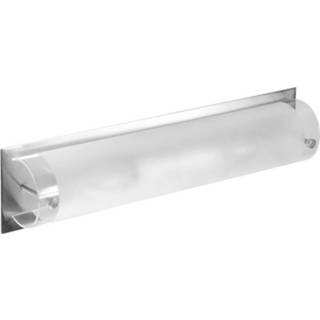👉 Wandlamp staal zilver zilverkleurig Smartwares Modena 38 Cm 1x E14 40 Watt 8711387051197