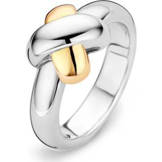 👉 Zilveren goud active Tirisi moda ring met 18 karaats