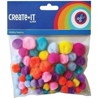 👉 Creat It Bright Mix Pompoms 75 Stuks 8711319923394