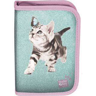 👉 Etui polyester multikleur Studio Pets Gevuld Kitten En Vlinder - 19.5 X 13 3.5 Cm 22 St. 5903162091396