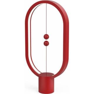 👉 Tafellamp rood wit kunststof Designnest Heng Balance 20 X 40 Cm Rood/warm-wit 8719186023889