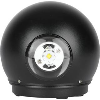 👉 Buitenlamp wit zwart aluminium Led Tuinverlichting - Wandlamp Viron Ascon Up And Down 6w Warm 3000k Mat 6013935153172